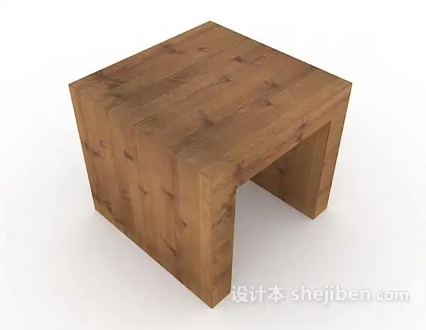 简单板凳3d模型下载