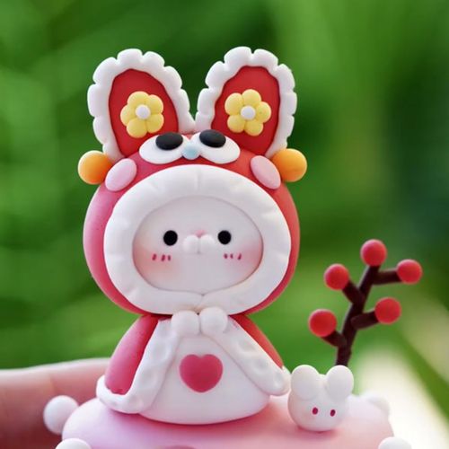 超轻粘土兔子手工diy材料包超级黏土彩泥儿童幼儿园小学生专用