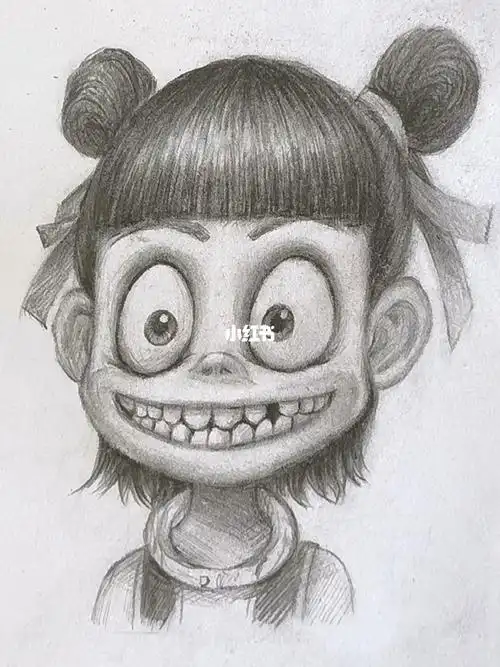 用铅笔画哪吒