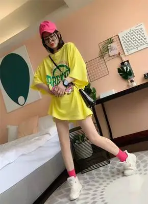 夏季新款韩版百搭宽松短袖t恤女中长款oversize显瘦上衣半袖