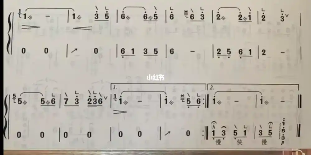 女儿国古筝谱子