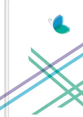 小清新蓝色蝴蝶几何线条书籍封面背景