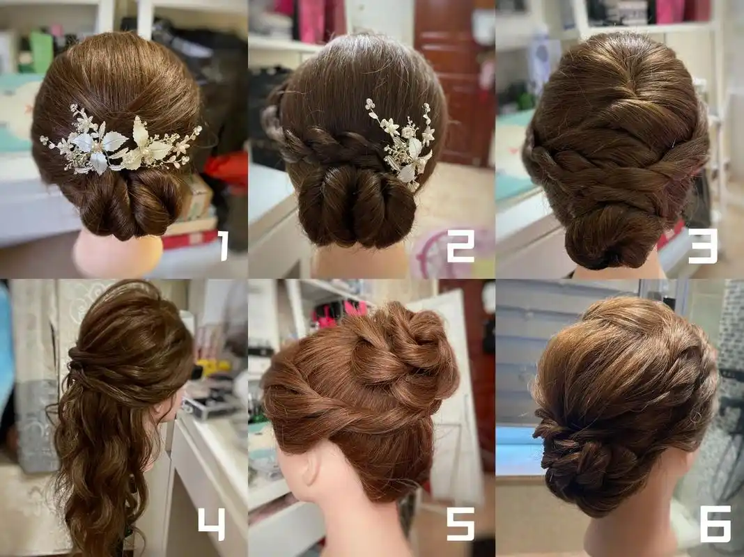 不够端庄,图中发型思路帮到你,婚礼上妈妈和婆婆自然是不能够梳的太