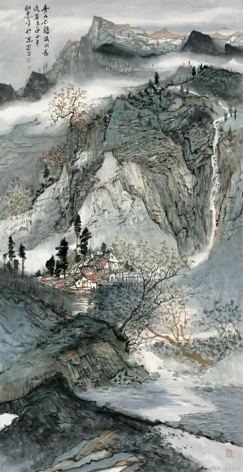 山水画家刘助忠山水有风韵笔墨有豪情