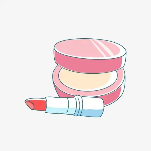 手绘口红护肤品