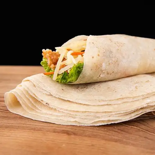 卷饼皮薄饼皮山东单饼徐州烙馍大饼春饼筋饼卤鸡肉卷饼早餐