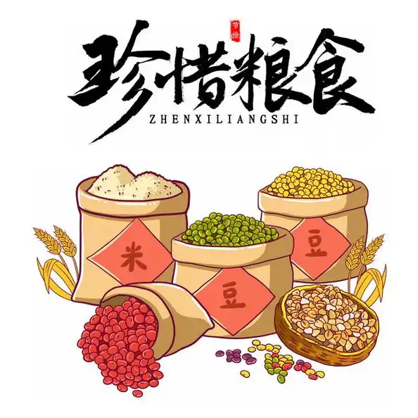 珍惜粮食世界粮食日插画593968png图片免抠素材