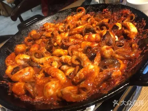 sea cloud 海云台八爪鱼-铁板八爪鱼-菜-铁板八爪鱼图片-上海美食-大