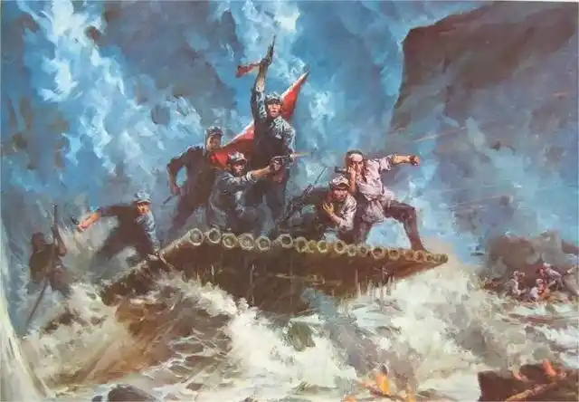 长征路上的红军队伍,所使用的经典轻武器