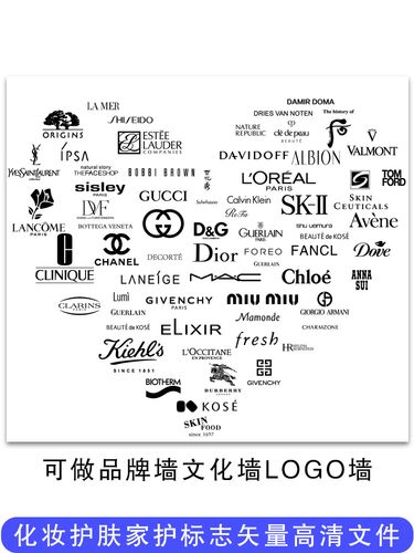 雅诗兰黛梦妆美妆品牌logo墙ai矢量文件重绘矢量文件设计商标标志