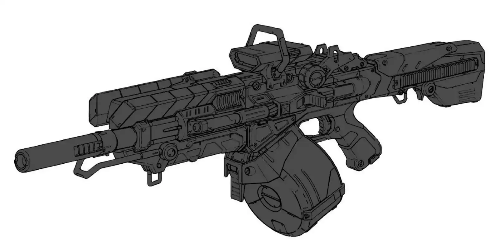【科幻武器】战斗武器步骤图|概念设计29 【科幻武器】战斗武器步骤图