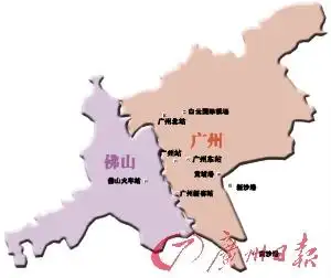 广州佛山地图