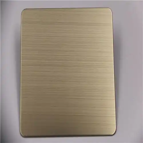 厂家直销 304拉丝香槟金不锈钢板_彩色不锈钢装饰板材-不锈钢板材,不