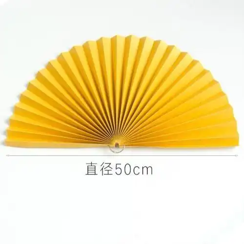 粘贴古风绘画手绘涂色美术美劳材料包幼儿园宝宝自制折扇子空白折纸扇