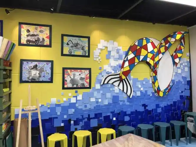 环创|一叶一墙万千世界 环境润物细无声美术教室环创手绘设计#环创