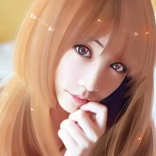 真人手绘女生头像