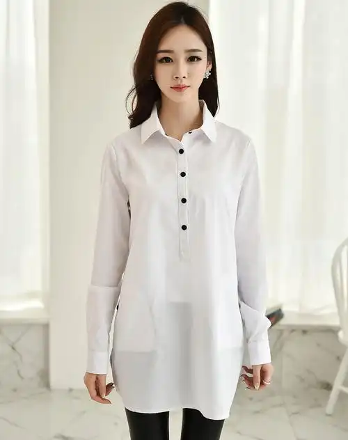 白色女式衬衫