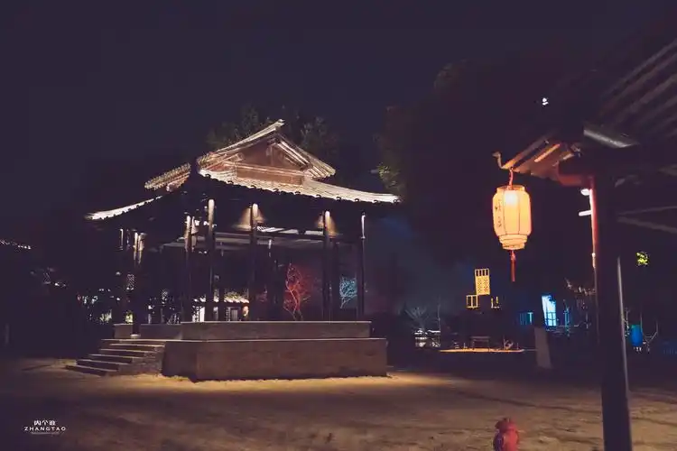 常熟沙家浜横泾老街夜景