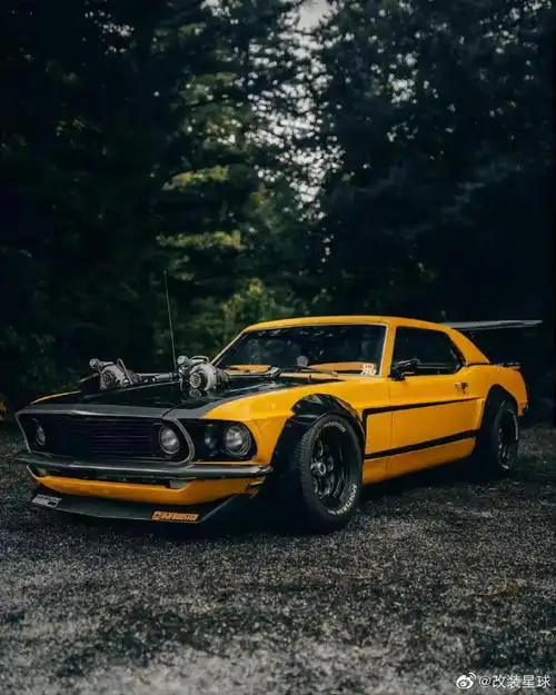 美式肌肉车的改装是真的凶悍,侵略性极强改装车超话#改装星球##大v聊