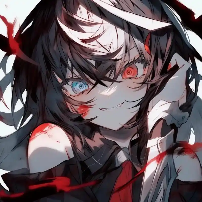 今日主题:病娇少女.#二次元 #动漫头像 #ai绘画 #萝莉 - 抖音