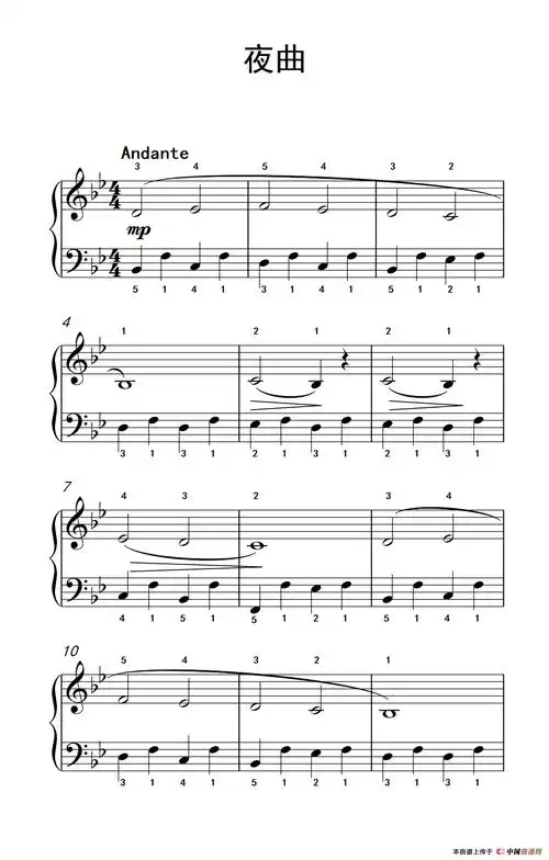 夜曲(约翰·汤普森 成人钢琴教程 第一册)(1)_234_60_1.png