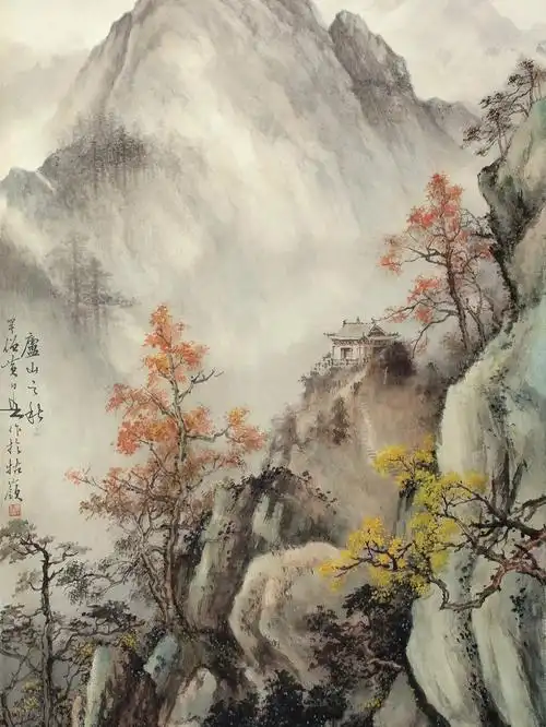 清新淡雅的山水画作品一起欣赏