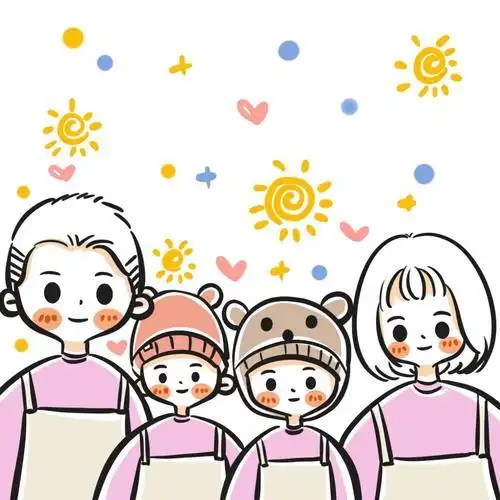 好可爱全家福手绘头像简笔画可爱一家人超级可爱卡通头像 情侣头像