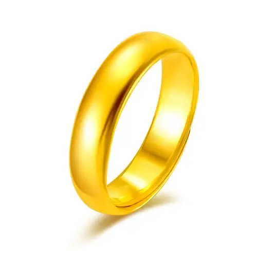 金至尊 足金简约光圈黄金戒指 计价