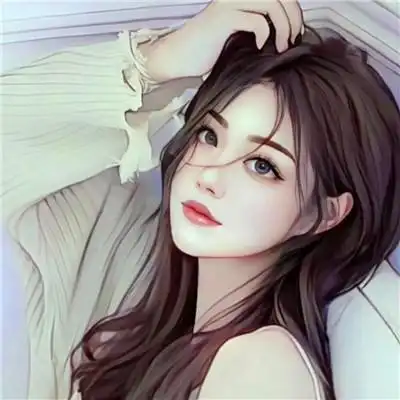 最美真人手绘头像女好看图片