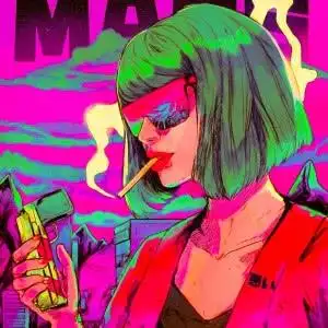 超酷嘻哈风抽烟女生头像图片