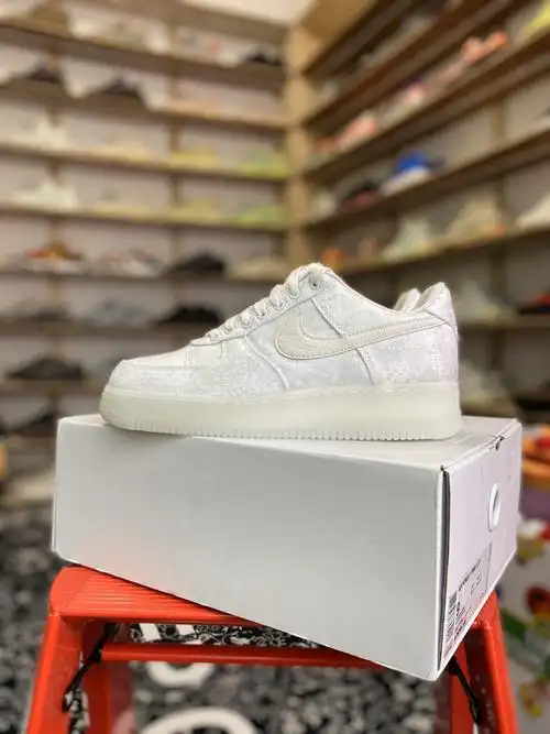 nike air force 1 low clot silk 空军白丝绸 白丝绸 ao9286-100-aj