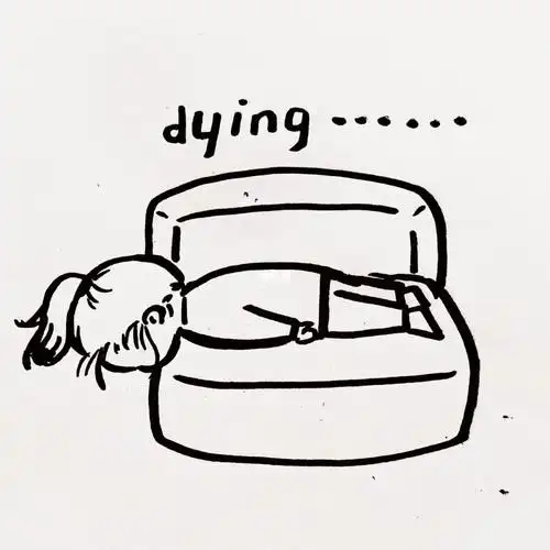 很喜欢学习,有一种灵魂出窍的感觉#大学牲  #简笔画  #学  #学累了躺