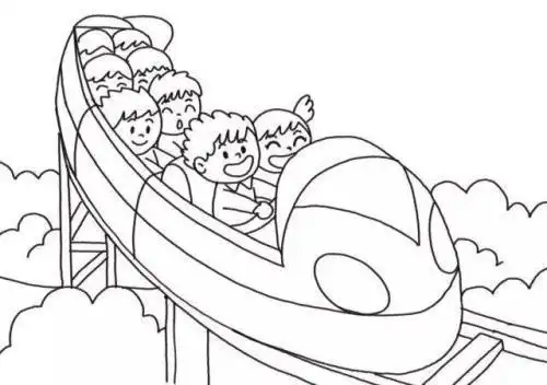 十一假期旅游简笔画