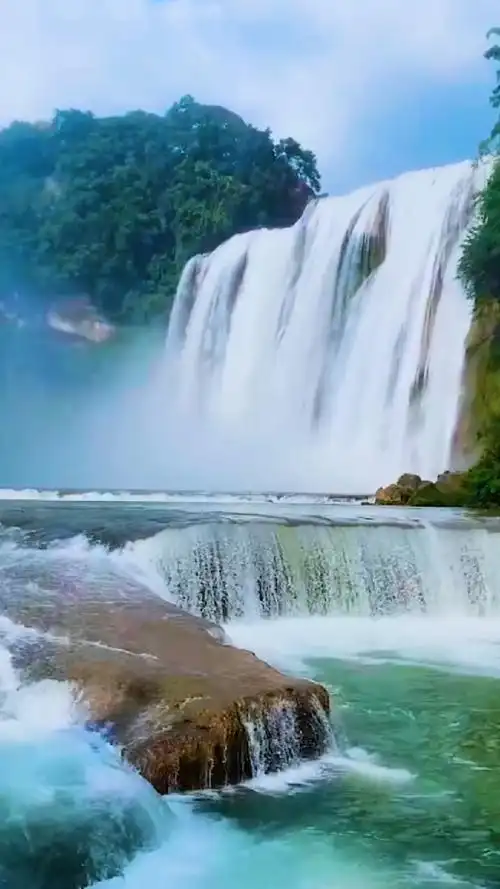 亚洲第一大瀑布,西游记拍摄地,见彩虹者,好运连连