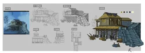 概念图建筑转面 三视图