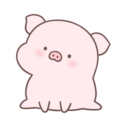 粉色呆萌小猪头像