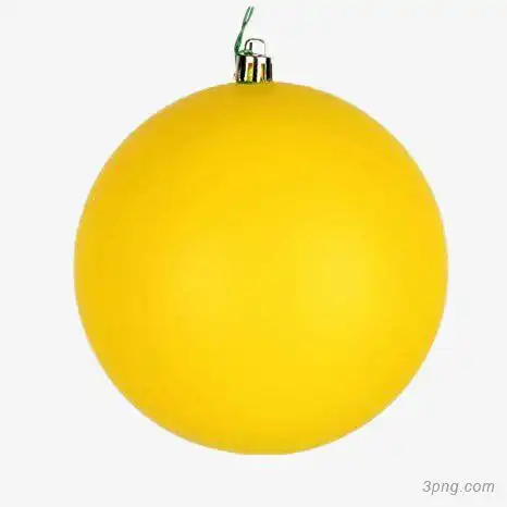 黄色圆形小球png素材透明免抠图片-其他元素