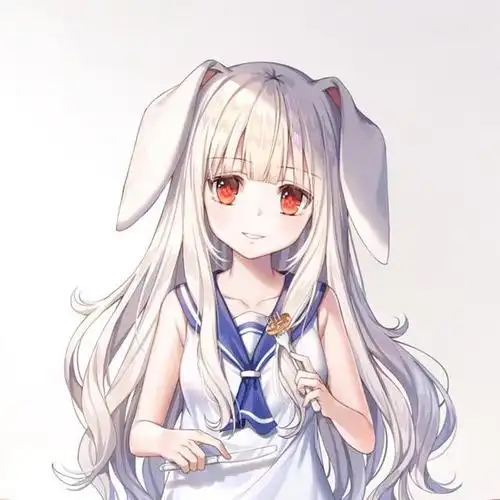 又萌又可爱的兽耳娘兔耳头像