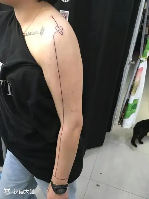 一条线知名度_纹身图案手稿图片_苑迦叶的纹身作品集