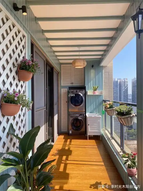 阳台面积虽小,却能体现出生活的品质.