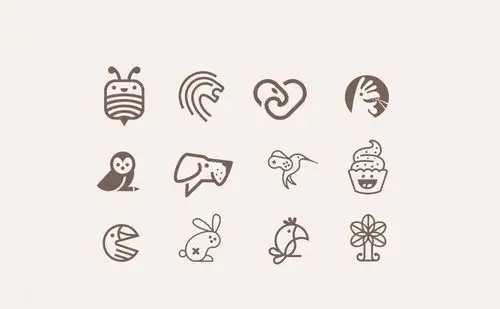 一组超可爱的logo设计欣赏