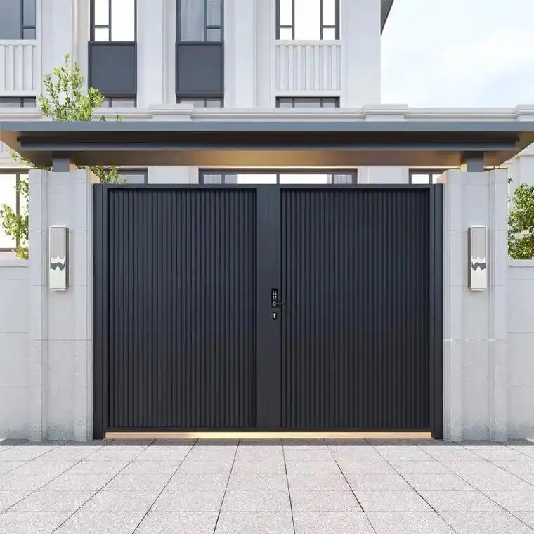 铝艺庭院门 #别墅入户门推荐 #自建房大门 #支持定做各种 - 抖音