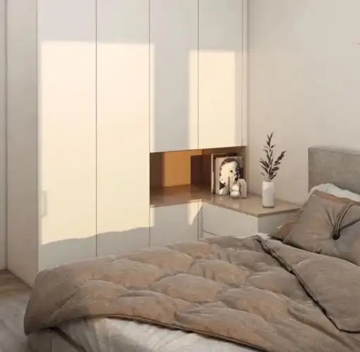 如何解决小卧室衣柜与床头柜矛盾