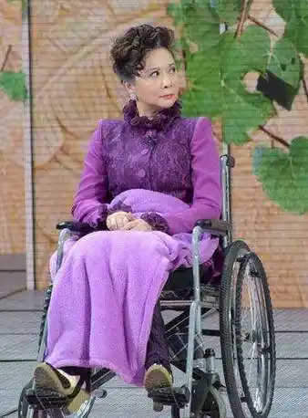 57岁蔡明素颜出门,穿着朴素难认出,台上台下两个人!_老太太_身材_照片