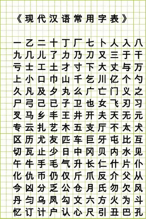 方正静蕾简体常用字