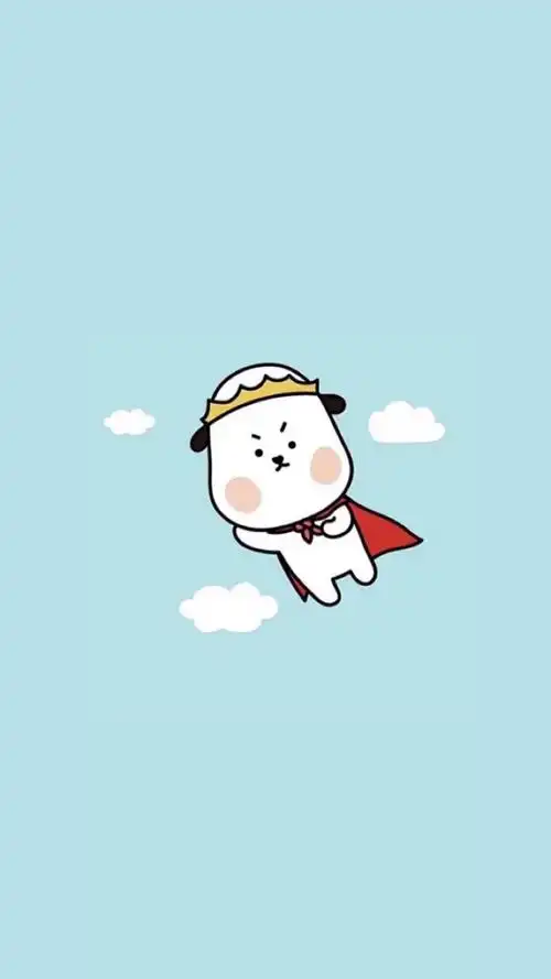 可爱 简单 插画 萌系 小清新 薄荷绿 蓝色 绿色 平铺