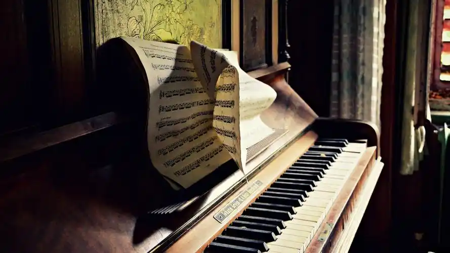 音乐,钢琴,五线谱,旧梦壁纸