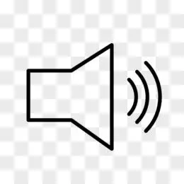 喇叭标志图标png扁平简约手机音量图标素材pngai手绘黑色录音音频图标