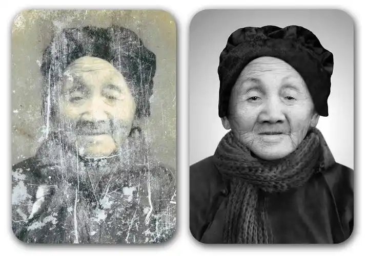 破损老照片修复