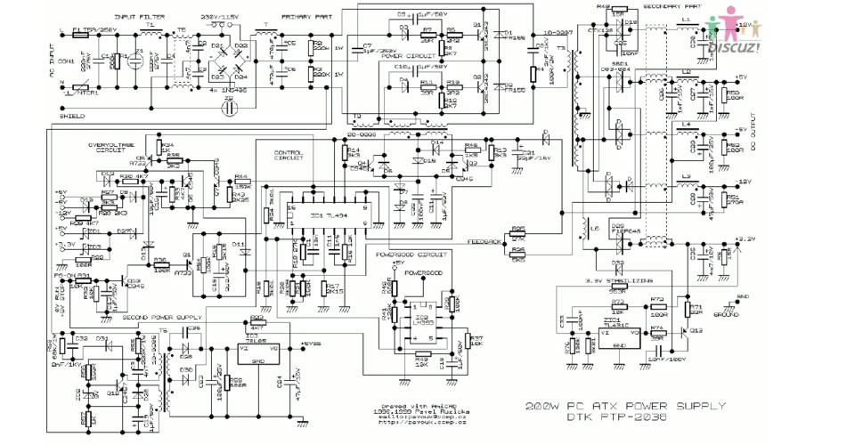电脑开关电源原理图